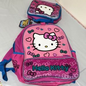 New backpack and lunch box hello kitty